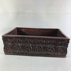 3 Vintage Oftd Handcarved Wood Rectangular Decorative Boxes Ornate Made Usa