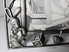 Malden Picture Frame Baby Bear Duck Sheep Bunny Pewter 4x6  Photo Frame Euc 