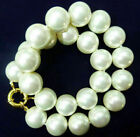 Huge 20mm White 100  Real South Sea Shell Pearl Necklace 18-36   Aaa