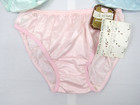 3 Vintage Nwt Greenco Maid Pastel Granny Panties Silk N Hand - Sz 5  sm  - Nylon