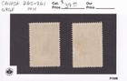 Matt s Stamps Canada Scott  260-261 Commemorative Issues Of 1942-1943  Mh Cv 39