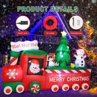 8ft Christmas Inflatables Train Outdoor Decoration  Santa Claus Christmas Train