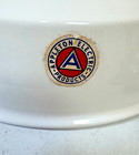 Pair 40s Appleton 16  Porcelain Industrial White Barn Light Vintage Gas Station