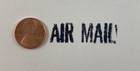 Air Mail Vintage United States Post Office Wood Handle Rubber Ink Stamp