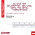 Starrett Blade Only For Combination Squares Sets Bevel Protractors 600mm Satin C