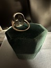 Antique Vintage Art Deco Sterling Silver   Marcasite Ring Size 8 25