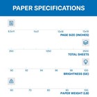 Hammermill Premium Color Copy Cardstock  60lb 8 5x11   100 Bright  2500 Sheets