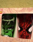 Vintage Marvel Comics 4pc 16oz Decorated Glassware Set