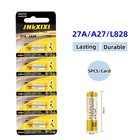 Jnkxixi 10pack 27a A27s Mn27 L828 A27 12v Battery Alkaline Batteries 