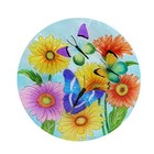 Briarwood Lane Fluttering Butterflies Glass Birdbath