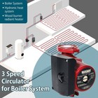 Wassermann Cast Iron Circulator Pump For Boiler System 115v 3-speed Hot Red