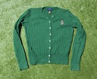 Girls Youth Kids Polo Bear Knitwear Button Up Cardigan Embroidered Logo Sz Xl