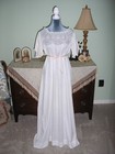 Antique Victorian Wedding Trousseau Beautiful White Nightgown Extra Long 1800 s