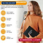 Iconikal Address And Telephone Book  Black  8 X 5 Inches  2-pack