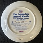 Hamilton Collection Mickey Mantle Collector Plate W  Box