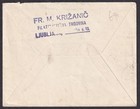 Yugoslavia Slovenia 1920 Bisect On 1921 Registered Cover
