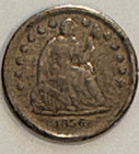 1856 Seated Liberty Half Dime     Coin App Grade F     Early U s  Silver     Historic