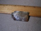 Antique Detroit Michigan Brass License Tax Tag Dog Car
