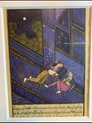 Hand Painted Persian Illuminated Page  Indo-persian Miniature Painting