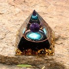 Constellation Orgonite Natural Pyramid Stone Crystal Energy Healing Reiki Chakra