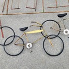 Vintage Curtis Jere Bicycles   Playground Modernist Wall Sculpture Signed 1981