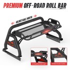 For 2015-2026 Colorado Canyon 56-60  Truck Bed Roll Bar Chase Rack W  Tray   Led