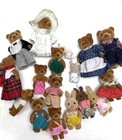 Lot Of 13 Teddy Bear And 4 Bunny Story Dolls Figures Applause - Adults   Kids
