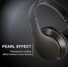 Over Ear Headphn With Microphone  foldable portable Stereo Bass 1 45m Black