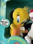 Talkin  Looney Tunes Tweety Bird And Sylvester Large Plush Dolls New Old Stock