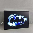 Batman Led Logo Lightbox 3d Printed Lightbox Led Light Sign For Home Game Decor