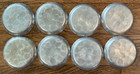 Vintage Everlast Hand Forged Hammered Aluminum Coasters Set Of 8 Dogwood Flowers