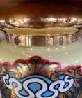 Rare Antique Large English Apothecary Pharmacy Glass Jar W Reverse Painting