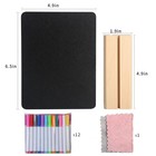 Mini Chalkboard Signs Tabletop Chalk Board Sign Stand Message Label 6 Pcs