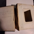 Antique Victorian Leather Photo Album 1860s Civil War Era Ornate Clasp -damaged