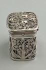 Victorian Dutch Silver Peppermint Box 1853 Af 33g Flzx