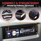 Boat Bluetooth Marine Stereo Receiver - Marine Head Unit Din Single Stereo Speak
