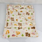 Le Bebe Favorite Plush Baby Blanket Fox Owl Bear Hedgehog White Orange Tan Pink
