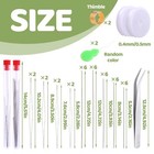 47 Pcs Beading Needles Set Seed Beads Needles Big Eye Beading Needles Long St   