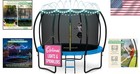 Durable Rust-proof Trampoline With Safety Net   Ladder