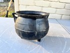 Antique 3 Leg Cast Iron Cauldron Pot Marked Gatemarked