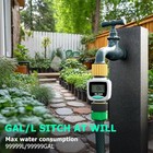  3 Pack  Water Flow Meter For Garden Hose For Rv Measure Water Usage