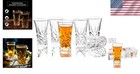 Lead-free Round Shot Glasses Set Of 6 - Modern Design For Stylish Sipping