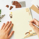 72 Pieces Cute Cat Writing Paper And Envelopes  8 3x5 6 Inch Stationery Set     