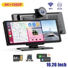 Wifi Stereo 4k 1080p Adas Touch Screen Android Carplay Dash Cam Camera 10 26 gps
