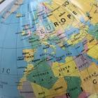 Rand Mcnally Political Globe Soviet Union Metal Base Raised Topographical 12   