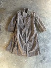 Vintage Soviet Trench Coat 48 Brown Russian Ussr 1970s Kgb Uniform Military Spy
