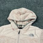 The North Face Jacket Womens Large Pink Osito Full Zip Hooded Fuzzy Fleece