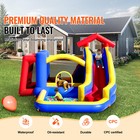 Inflatable Bounce House Bouncy Jumping Castle With Blower Slide For Kids