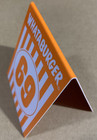 Whataburger Texas Restaurant Collectible Orange White 3  X 3 5   Table Tent  69