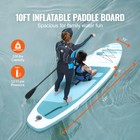 Inflatable Stand Up Paddle Board 10 Ft Sup Surfboard With Paddle Accessory